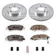 1998 Acura Integra - Front Brake Disc and Pad Kit, Cross-drilled and Slotted, 5 Lugs, 282 mm, Carbon Fiber Ceramic, 1.8L 4Cyl, Z26 Street Warrior Carbon-Fiber Ceramic Series