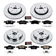 2018 Jeep Grand Cherokee - Front and Rear Brake Disc and Pad Kit, Cross-drilled and Slotted, 5 Lugs, 330 mm, Carbon Fiber Ceramic, 3.6L 6Cyl, Z23 Evolution Sport Series