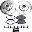 2023 Chevrolet Camaro - Front Brake Disc and Pad Kit, Silver zinc-plated, Cross-drilled and Slotted, 5 Lugs, 321 mm, Carbon Fiber Ceramic, With Single Piston Front Calipers, 2.0L 4Cyl, Z26 Street Warrior Carbon-Fiber Ceramic Series