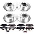 2019 Ford F-450 Super Duty - Front and Rear Brake Disc and Pad Kit, Cross-drilled and Slotted, 10 Lugs, Front - 394 mm and Rear - 390.9 mm, Carbon Fiber Ceramic, Z36 Extreme Truck And Tow