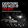 4-Wheel Set Power Stop&reg; K7631 Front and Rear Z23 Daily Carbon-Fiber Ceramic Brake Pad and Drilled & Slotted Rotor Kit