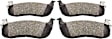 2017 Volvo S90 - Rear Brake Disc and Pad Kit, Silver zinc-plated, Cross-drilled and Slotted, 5 Lugs, 320 mm, Carbon Fiber Ceramic, With Front Disc, With Rear Disc, 2.0L 4Cyl, Z36 Extreme Truck And Tow