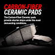 2018 Volvo S90 - Rear Brake Disc and Pad Kit, Cross-drilled and Slotted 5 Lugs 320 mm Carbon Fiber Ceramic Z36 Extreme Truck And Tow