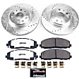 K7941-36 Front Brake Disc and Pad Kit, Zinc-Plated, Cross-drilled and Slotted, 5 Lugs, 330 mm, Carbon Fiber Ceramic, Z36 Extreme Truck And Tow