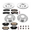 4-Wheel Set Power Stop&reg; K799 Front and Rear Z23 Daily Carbon-Fiber Ceramic Brake Pad and Drilled & Slotted Rotor Kit
