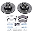 K8079-36 Front Brake Disc and Pad Kit, Cross-drilled and Slotted, 5 Lugs, 279 mm, Carbon Fiber Ceramic, Z36 Extreme Truck And Tow