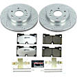 2024 GMC Sierra 1500 - Front Brake Disc and Pad Kit, Cross-drilled and Slotted, 6 Lugs, 342.9 mm, Carbon Fiber Ceramic, 5.3L 8Cyl, Z36 Extreme Truck And Tow