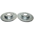2019 Volvo XC60 - Rear Brake Disc and Pad Kit, Cross-drilled and Slotted 5 Lugs 301.9 mm Carbon Fiber Ceramic Z23 Evolution Sport Series