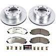 K8478-36 Front Brake Disc and Pad Kit, Cross-drilled and Slotted 8 Lugs 360 mm Carbon Fiber Ceramic Z36 Extreme Truck And Tow
