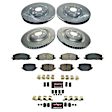 K8694-36 Front and Rear Brake Disc and Pad Kit, Cross-drilled and Slotted, 5 Lugs, 350 mm, Carbon Fiber Ceramic, Z36 Extreme Truck And Tow
