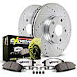 2021 Dodge Durango - Rear Brake Disc and Pad Kit, Cross-drilled and Slotted, 5 Lugs, 349.9 mm, Carbon Fiber Ceramic, 6.2L 8Cyl, Z26 Street Warrior Carbon-Fiber Ceramic Series