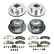 K8792-36 Front and Rear Brake Disc and Pad Kit, Cross-drilled and Slotted, 8 Lugs, 360 mm, Carbon Fiber Ceramic, Z36 Extreme Truck And Tow