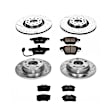 4-Wheel Set Power Stop&reg; K892 Front and Rear Z23 Daily Carbon-Fiber Ceramic Brake Pad and Drilled & Slotted Rotor Kit