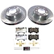 2024 Toyota Tundra - Front Brake Disc and Pad Kit, Cross-drilled and Slotted, 6 Lugs, Carbon Fiber Ceramic, 3.4L 6Cyl, Z36 Extreme Truck And Tow