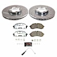 K8985-36 Front Brake Disc and Pad Kit, Cross-drilled and Slotted, 5 Lugs, 308 mm, Carbon Fiber Ceramic, Z36 Extreme Truck And Tow