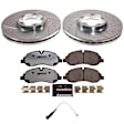 K8988-36 Front Brake Disc and Pad Kit, Cross-drilled and Slotted, 5 Lugs, 308 mm, Carbon Fiber Ceramic, Z36 Extreme Truck And Tow