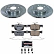 K9218-26 Rear Brake Disc and Pad Kit, Cross-drilled and Slotted, Carbon Fiber Ceramic