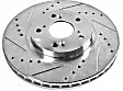 KC1240A 2-Wheel Set Front and Rear Brake Kit With Calipers, Cross-drilled and Slotted 4 Lugs 259 mm Red Powdercoat Caliper, Carbon Fiber Ceramic, Includes (2) Disc and Pad Kit and (2) Caliper