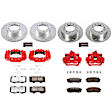 2007 Toyota FJ Cruiser - 4-Wheel Set Front and Rear, Brake Disc and Caliper Kit, Red Powdercoat Caliper, Carbon Fiber Ceramic, 6 Lugs, Z36 Extreme Truck And Tow