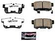 KC1440-26 2-Wheel Set Rear Brake Kit With Calipers, Cross-drilled and Slotted 5 Lugs 278 mm Red Powdercoat Caliper, Carbon Fiber Ceramic, Includes (1) Disc and Pad Kit and (1) Caliper