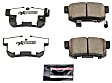 KC1719-26 2-Wheel Set Rear Brake Kit With Calipers, Cross-drilled and Slotted 5 Lugs 320 mm Red Powdercoat Caliper, Carbon Fiber Ceramic, Includes (1) Disc and Pad Kit and (1) Caliper