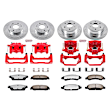 2010 Chevrolet Avalanche - 6-Piece Kit Front and Rear, Brake Disc and Caliper Kit, Red Powdercoat Caliper, Carbon Fiber Ceramic, 6 Lugs, Z36 Extreme Truck And Tow