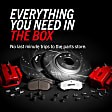 KC211-36 2-Wheel Set Front Brake Kit With Calipers, Cross-drilled and Slotted 6 Lugs 320 mm Red Powdercoat Caliper, Carbon Fiber Ceramic, Includes (1) Disc and Pad Kit and (1) Caliper