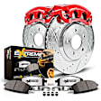 KC7417A-36 Rear Brake Disc and Pad Kit, Cross-drilled and Slotted, Carbon Fiber Ceramic, Z36 Extreme Truck And Tow