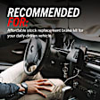 KCOE1612 Front and Rear Brake Disc and Caliper Kit, Natural Caliper, Ceramic, 5 Lugs, Z17 OE Replacement