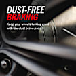 KCOE1612 Front and Rear Brake Disc and Caliper Kit, Natural Caliper, Ceramic, 5 Lugs, Z17 OE Replacement