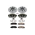 KCOE1914A 2-Wheel Set Front Brake Kit With Calipers, Plain Surface 5 Lugs 308 mm Natural Caliper, Ceramic, Z17 OE Replacement, Includes (1) Brake Disc and Pad Kit and (2) Brake Caliper