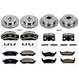 2006 Lincoln Mark LT - 4-Wheel Set Front and Rear, Brake Disc and Caliper Kit, 4WD, 6 Stud, Natural Caliper, Ceramic, 6 Lugs, Z17 OE Replacement