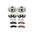 KCOE2046 2-Wheel Set Rear Brake Kit With Calipers, Plain Surface 6 Lugs 330 mm Natural Caliper, Ceramic, Z17 OE Replacement, Includes (1) Brake Disc and Pad Kit and (2) Brake Caliper