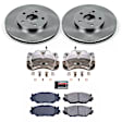 2009 Lexus IS250 - Front Brake Kit With Calipers, Natural Finish, Plain Surface, 5 Lugs, 296 mm, with Front Caliper Casting # 60-28, Ceramic, Natural, Z17 OE Replacement