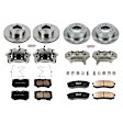 2002 Toyota Sequoia - 6-Piece Kit Front and Rear, Brake Disc and Caliper Kit, Models with front caliper casting # S13WE, Natural Caliper, Ceramic, 6 Lugs, Z17 OE Replacement
