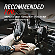 KCOE2840 Front and Rear Brake Disc and Caliper Kit, Plain Surface, 5 Lugs, Ceramic, Z17 OE Replacement