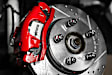 KCOE4488A 4-Wheel Set Front and Rear Brake Kit With Calipers, Plain Surface 5 Lugs 322 mm Natural, Ceramic, Z17 OE Replacement, Includes (2) Brake Disc and Pad Kits; (4) Brake Calipers