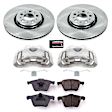 KCOE4552 Front Brake Disc and Caliper Kit, Natural Caliper, Ceramic, 5 Lugs, Z17 OE Replacement