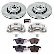 KCOE4552 Front Brake Disc and Caliper Kit, Natural Caliper, Ceramic, 5 Lugs, Z17 OE Replacement