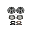 KCOE5559 2-Wheel Set Front Brake Kit With Calipers, Plain Surface 8 Lugs 355 mm Natural Caliper, Ceramic, Z17 OE Replacement, Includes (1) Brake Disc and Pad Kit and (2) Brake Caliper