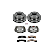 KCOE5559 2-Wheel Set Front Brake Kit With Calipers, Plain Surface 8 Lugs 355 mm Natural Caliper, Ceramic, Z17 OE Replacement, Includes (1) Brake Disc and Pad Kit and (2) Brake Caliper