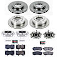 2011 Lexus GX460 - 6-Piece Kit Front and Rear, Brake Disc and Caliper Kit, Natural Caliper, Ceramic, 6 Lugs, Z17 OE Replacement