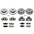 2015 Jeep Grand Cherokee - Front and Rear Brake Kit With Calipers, Natural Finish, Plain Surface, 5 Lugs, Front-330 mm/Rear-330 mm, Ceramic, Natural, Z17 OE Replacement