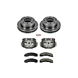 KCOE6258 2-Wheel Set Front Brake Kit With Calipers, Plain Surface 8 Lugs 355 mm Natural Caliper, Ceramic, Z17 OE Replacement, Includes (1) Brake Disc and Pad Kit and (2) Brake Caliper
