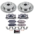 KCOE9134 Rear Brake Kit With Calipers, Plain Surface, 5 Lugs, 308 mm, Natural, Ceramic