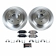 2002 Nissan Altima - Rear Brake Disc and Pad Kit, Plain Surface 5 Lugs 291.3 mm Ceramic OE Replacement
