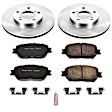 KOE1064 Front Brake Disc and Pad Kit, Plain Surface 5 Lugs 274.5 mm Ceramic Z17 OE Replacement