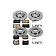 2004 Mitsubishi Lancer - Front and Rear Brake Disc and Pad Kit, Natural Finish, Plain Surface, 5 Lugs, 300 mm, Ceramic, 2.0L 4Cyl, Z17 OE Replacement