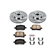 2000 Lexus RX300 - Front Brake Disc and Pad Kit, Natural Finish, Plain Surface, 5 Lugs, 296 mm, Ceramic, 3.0L 6Cyl, OE Replacement