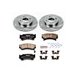 KOE1172 Front Brake Disc and Pad Kit, Natural Finish, Plain Surface, 4 Lugs, 246 mm, Ceramic, Z17 OE Replacement